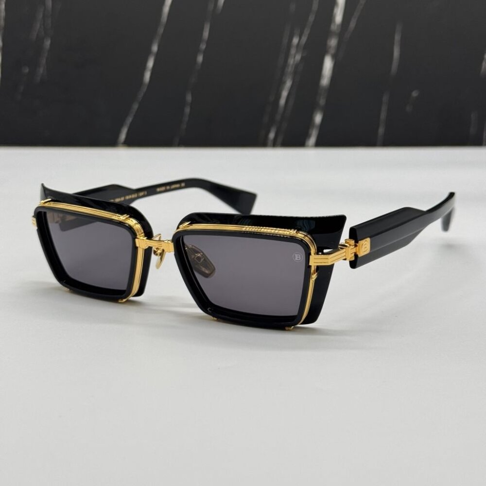 NEW BALMAIN ADMIRABLE UNISEX SUNGLASSES BALMAIN BPS-130A BLACK - Picture 3 of 14